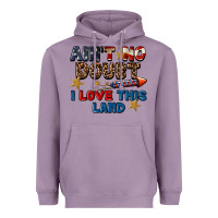 Lavender Ain't no doubt i love this land 4th of july Heavyweight Hoodie - CowGirlArtShop