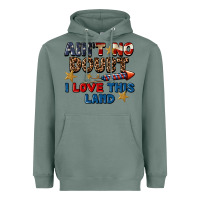 Sage Ain't no doubt i love this land 4th of july Heavyweight Hoodie - CowGirlArtShop