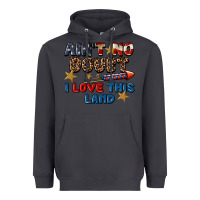 Smoke Ain't no doubt i love this land 4th of july Heavyweight Hoodie - CowGirlArtShop