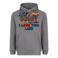 Storm Ain't no doubt i love this land 4th of july Heavyweight Hoodie - CowGirlArtShop