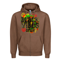 Chestnut black vibes only Zipper Hoodie - texasbilliewilder