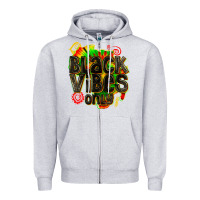 Heather Grey black vibes only Zipper Hoodie - texasbilliewilder