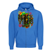 True Royal black vibes only Zipper Hoodie - texasbilliewilder