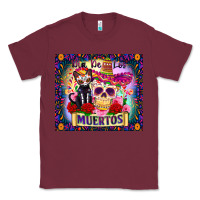Burgundy dia de los muertos Classic Tee - Zillion Design Studio