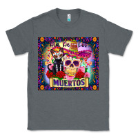 Charcoal Heather dia de los muertos Classic Tee - Zillion Design Studio