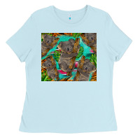 Baby Blue koala tumbler Ladies Tee - BarkalooDesign