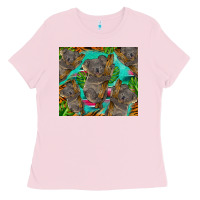 Bubblegum Pink koala tumbler Ladies Tee - BarkalooDesign