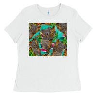 White koala tumbler Ladies Tee - BarkalooDesign