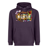 Plum school nurse Heavyweight Hoodie - CowhideDigitalArt
