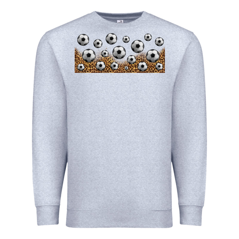 Leopard Soccer 16oz Libbey Glass Premium Sweatshirt by HRA Design Shop | Teevron