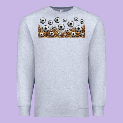 Leopard Soccer 16oz Libbey Glass Premium Sweatshirt Designed By Hra Design Shop