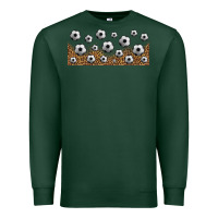 Sports Green leopard soccer 16oz libbey glass Premium Sweatshirt - HRA Design Shop