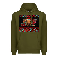 Army Green highland cow joy Christmas Premium Hoodie - BarkalooDesign