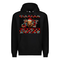 Black highland cow joy Christmas Premium Hoodie - BarkalooDesign