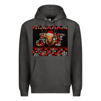 Charcoal Heather highland cow joy Christmas Premium Hoodie - BarkalooDesign