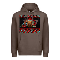 Coffee highland cow joy Christmas Premium Hoodie - BarkalooDesign