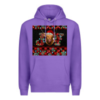 Purple highland cow joy Christmas Premium Hoodie - BarkalooDesign