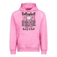 Fuchsia Pink volleyball mom Urban Hoodie - MaliasSmallBusiness
