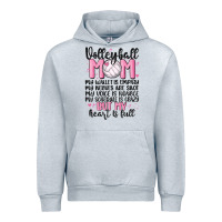 Heather Grey volleyball mom Urban Hoodie - MaliasSmallBusiness