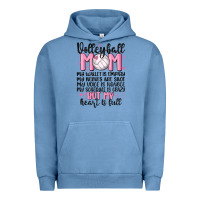 Pigment Pebble Blue volleyball mom Urban Hoodie - MaliasSmallBusiness