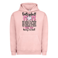 Pigment Salmon volleyball mom Urban Hoodie - MaliasSmallBusiness