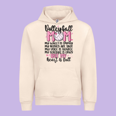 Volleyball Mom Urban Hoodie Designed By Maliassmallbusiness