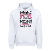 White volleyball mom Urban Hoodie - MaliasSmallBusiness