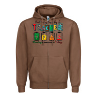 Chestnut battery life of a teacher Zipper Hoodie - Zillion Design Studio