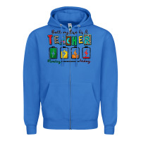 True Royal battery life of a teacher Zipper Hoodie - Zillion Design Studio