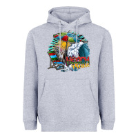 Heather Grey beach please Heavyweight Hoodie - SublimationCraftShop