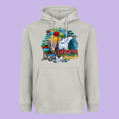 Beach Please Heavyweight Hoodie Designed By Sublimationcraftshop