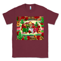 Burgundy viva mexico Classic Tee - Zillion Design Studio
