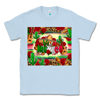 Dusty Blue viva mexico Classic Tee - Zillion Design Studio
