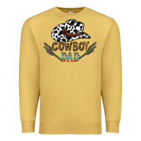 Antique Gold cowboy dad Premium Sweatshirt - CowhideDigitalArt