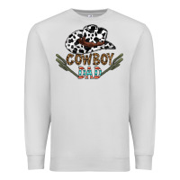 Dove Grey cowboy dad Premium Sweatshirt - CowhideDigitalArt