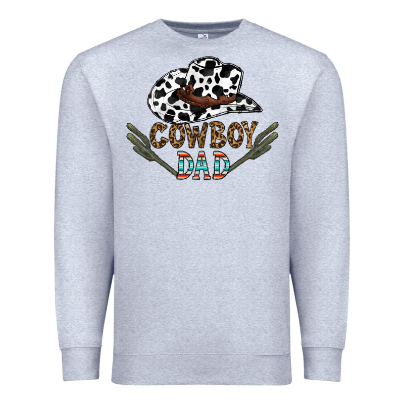 Cowboy Dad Premium Sweatshirt by CowhideDigitalArt | Teevron