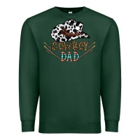 Sports Green cowboy dad Premium Sweatshirt - CowhideDigitalArt