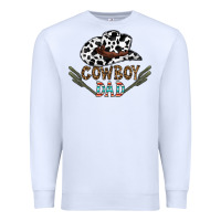 White cowboy dad Premium Sweatshirt - CowhideDigitalArt