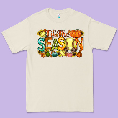 Tis The Season Softball Premium Tee Designed By Racoondesign