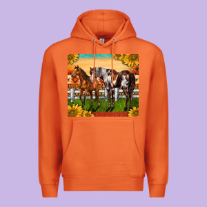 Western Ranch Horses Premium Hoodie Designed By Lillyallendesigns