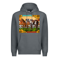 Rock Western Ranch Horses Premium Hoodie - LillyAllenDesigns