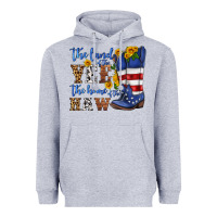 Heather Grey the land of the yee the home of the haw Heavyweight Hoodie - HRA Design Shop