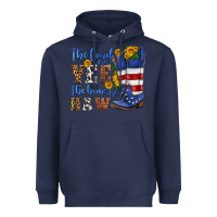 Navy the land of the yee the home of the haw Heavyweight Hoodie - HRA Design Shop
