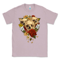 Lilac Triangle Flower Skeletons Classic Tee - RanaPortraitStore