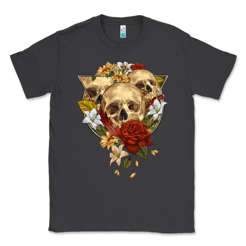 Triangle Flower Skeletons Classic Tee by RanaPortraitStore | Teevron