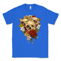 True Royal Triangle Flower Skeletons Classic Tee - RanaPortraitStore