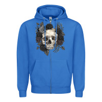 True Royal Floral skull Zipper Hoodie - RanaPortraitStore