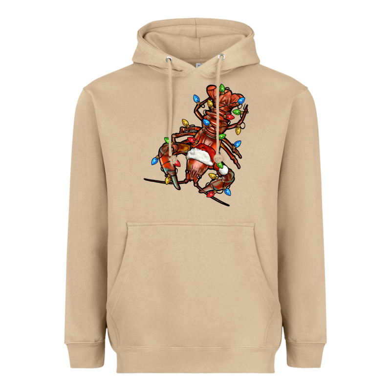 Christmas Crawfish Heavyweight Hoodie by FaDigitalArtStudio | Teevron