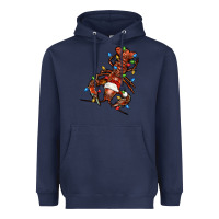 Navy Christmas crawfish Heavyweight Hoodie - FaDigitalArtStudio