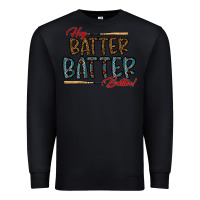 Black hey batter batter batter Premium Sweatshirt - CowhideDigitalArt